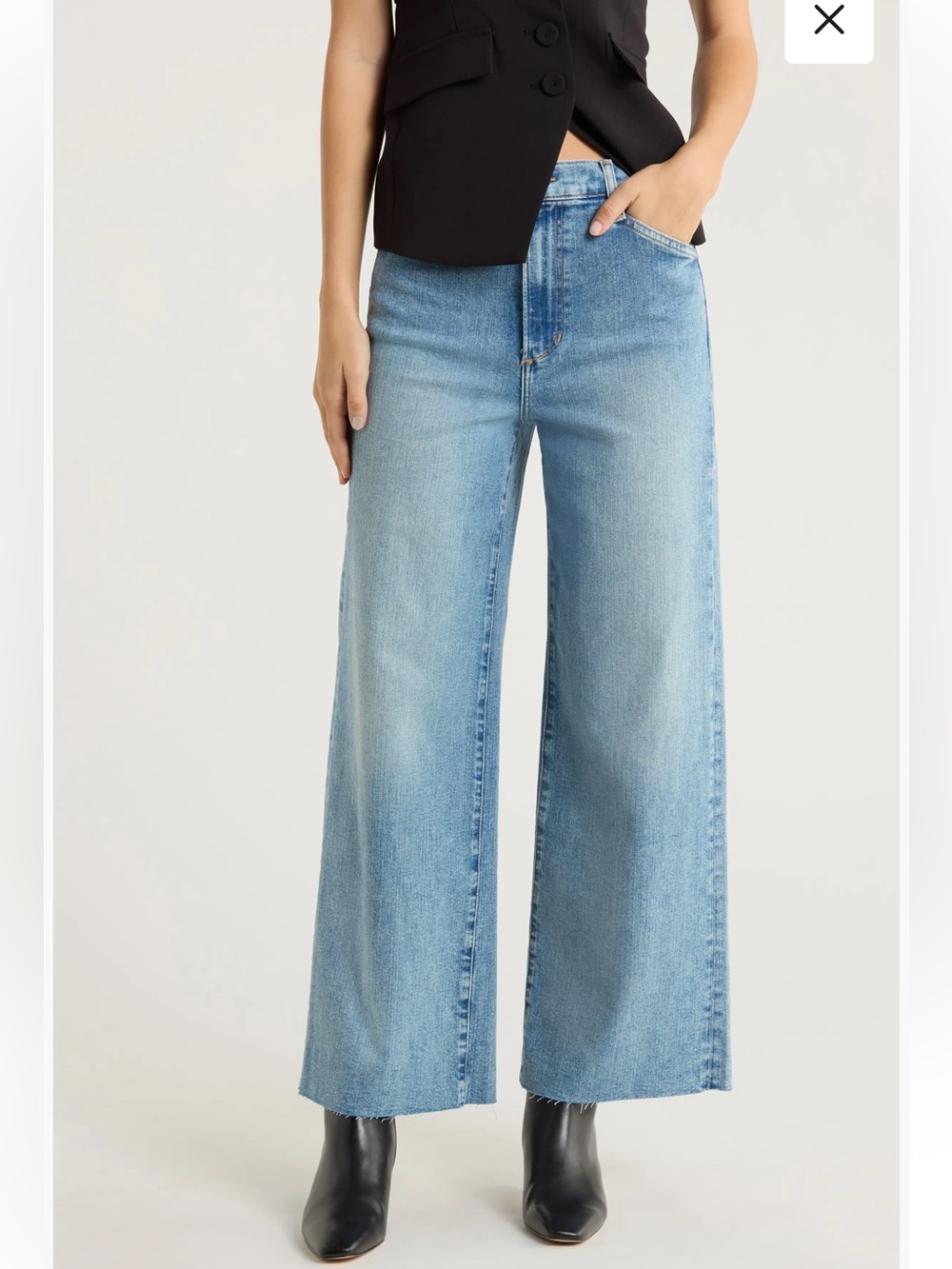 Favorite Daughter Mischa Super High Waist Wide Leg Jeans size 28
